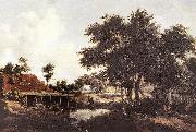 Meindert Hobbema The Water Mill oil on canvas